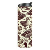  eend- en ganzenpatroon thermosbeker (Gedraaid links)