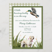 Eend en Labrador Baby shower Kaart (Voorkant / Achterkant)