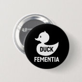 Eend Fementia Ronde Button 5,7 Cm (Voorkant /achterkant)