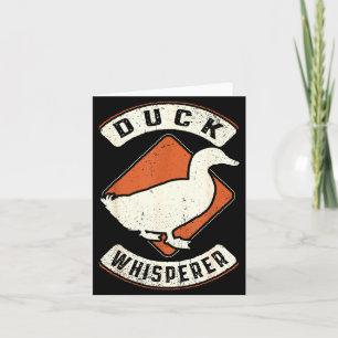 Eend Fluisteraar Vintage Clic Retro Dierenliefde Kaart