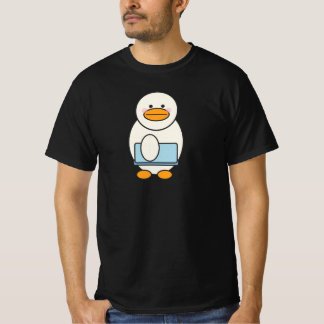 Eend gaat naar het werk, grappig werk t-shirt