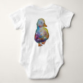 Eend genaamd Regenboog Romper (Achterkant)