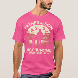 Eend Hunter Vader Zoon Watervogels Eend Jacht Budd T-shirt