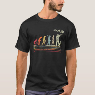 Eend jacht evolutie retro stijl cadeau voor eend h t-shirt