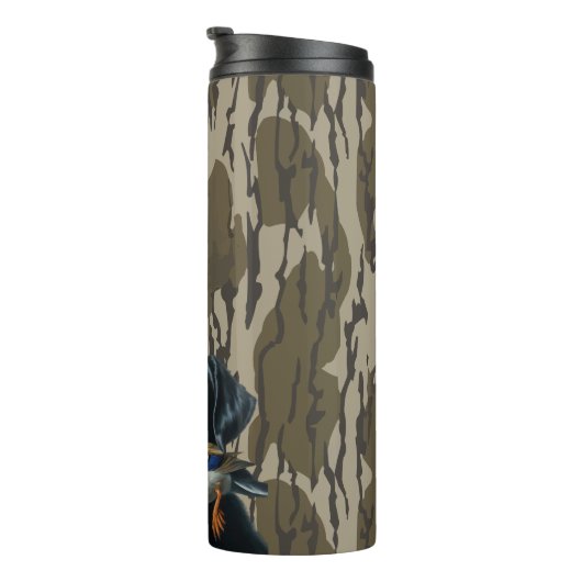 Eend Jagen Labrador Retriever Bottomland Camo Thermosbeker (Geroteerd rechts)