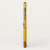 Eend, kasteel en bloemen acryl schilderij Case-Mate iPhone case (Achterkant/links)