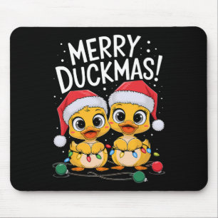 Eend Kerst Trui Merry Duckmas Fairy Lights Muismat