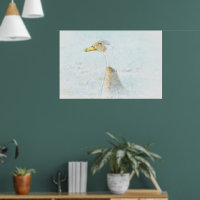 eend kunst pastel stijl Poster