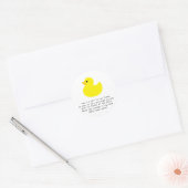 Eend. Label voor gebedskaars (Envelop)