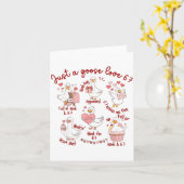 Eend Liefde 67 Gans Valentijn Liefhebber Grappige  Kaart (Gele Bloem)
