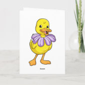 Eend met Daisy Kaart (Achterkant)