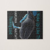 Eend met I Wake Up Like This & Hakuna Matata Tekst Legpuzzel (Horizontaal)