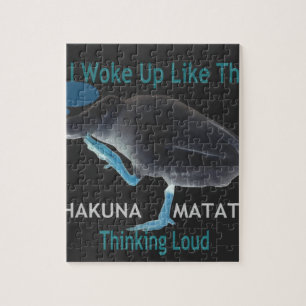 Eend met I Wake Up Like This & Hakuna Matata Tekst Legpuzzel