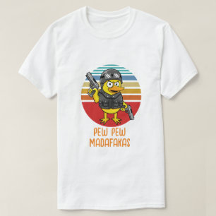 Eend met Pistols Crazy , Pew Pew Madafakas T-shirt