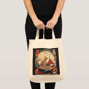 Eend met Ramen-liefhebber voor anime-fans Tote Bag