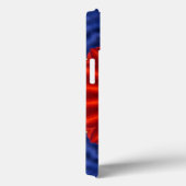 Eend op blauw met rode caleidoscoop Case-Mate iPhone case (Achterkant / Rechts)