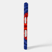 Eend op blauw met rode caleidoscoop Case-Mate iPhone case (Achterkant / Rechts)