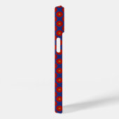 Eend op blauw met rode caleidoscoop Case-Mate iPhone case (Achterkant / Rechts)