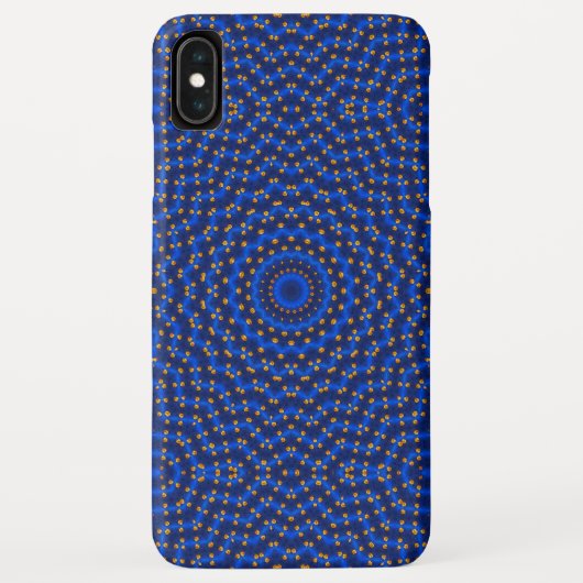 Eend op blauwe caleidoscoop... Case-Mate iPhone case (Achterkant)