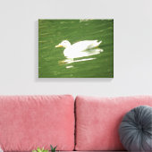Eend op het Water Canvasprint Canvas Afdruk (Insitu (Woonkamer))