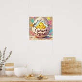 Eend overleefde de paaseierjacht poster (Keuken)