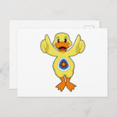 Eend Raakt Roos Briefkaart (Voorkant / Achterkant)