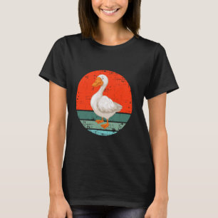 Eend Retro Eend Boerderij Dier Eend Lover Fun T-shirt