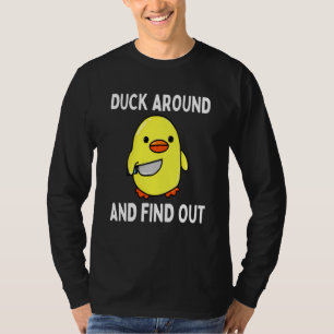 Eend Rondlopen En Uitvinden Eend Memes Met Mes T-shirt