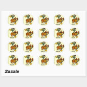 eend-sticker ronde sticker (Vel)