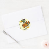 eend-sticker ronde sticker (Envelop)