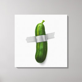 Eend-Taped Komkommer Canvas Print