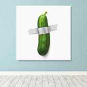Eend-Taped Komkommer Canvas Print (Insitu (Houten vloer))