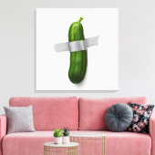 Eend-Taped Komkommer Canvas Print (Insitu (Woonkamer))