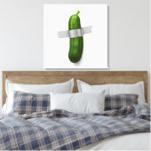Eend-Taped Komkommer Canvas Print (Insitu (Slaapkamer))