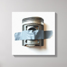 Eend-Taped Piston Canvas Print