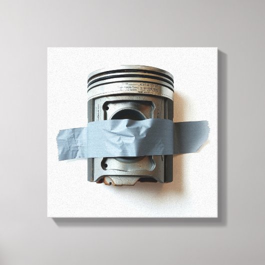 Eend-Taped Piston Canvas Print (Voorkant)