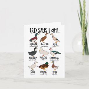 Eend typt Christelijk God zegt dat ik bijbelvers r Kaart