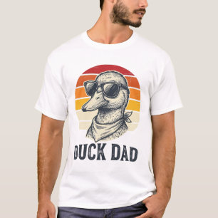 Eend Vader Vintage Eend Zonnebril Vector T-shirt D