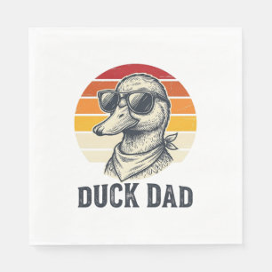 Eend Vader Vintage Eend Zonnebril Vector T-shirt D Servet