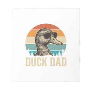 Eend Vader Vintage Gravure Retro Zonsondergang T-s Notitieblok