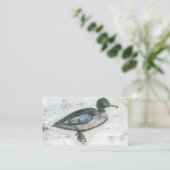Eend Visitekaartjes - Vogel Visitekaartje (Staand voorkant)