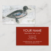 Eend Visitekaartjes - Vogel Visitekaartje (Voorkant / Achterkant)