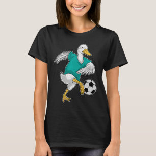 Eend Voetbal speler Voetbal Sport T-shirt