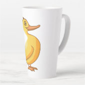 eend, vogel, eend afbeeldingen latte mok (Rechterhoek)