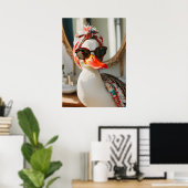 Eend voor de spiegel cadeau voor haar poster (Thuiskantoor)