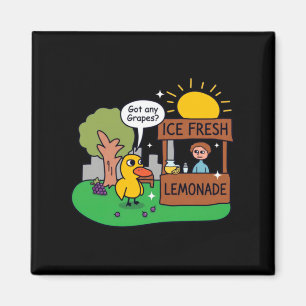 Eend vraagt om druiven limonadestand magneet