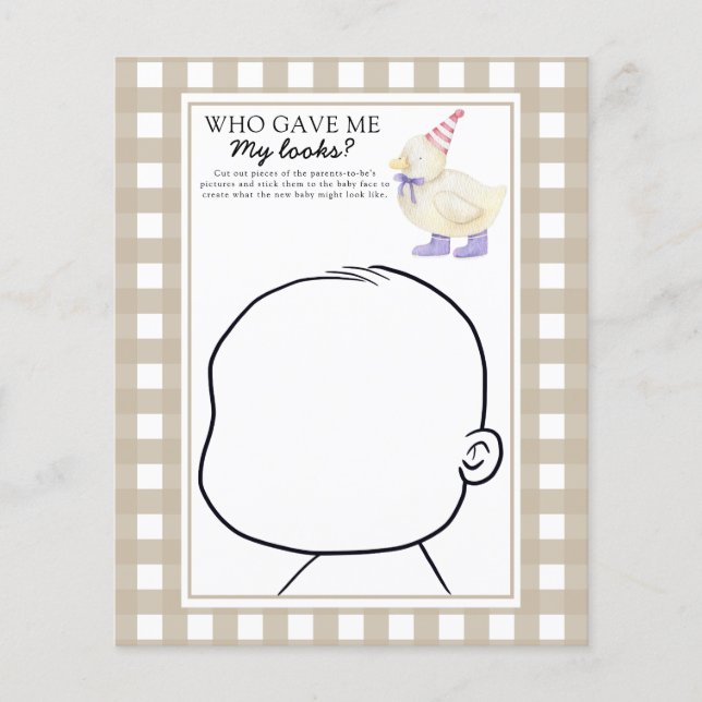 Eend - Wie heeft me mijn uiterlijk gegeven spel (Voorkant)