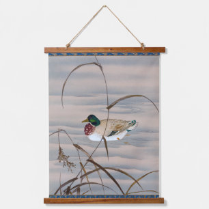 Eend Zwemmen in het meer Hangend Wandkleed