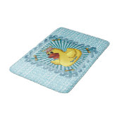 Eendbadmat met rubber eend en muts badmat (Gekanteld)