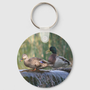 eenden aan de herfst sleutelhanger